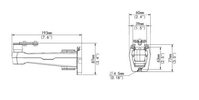 Wall mount for UNV Box/Bullet camera