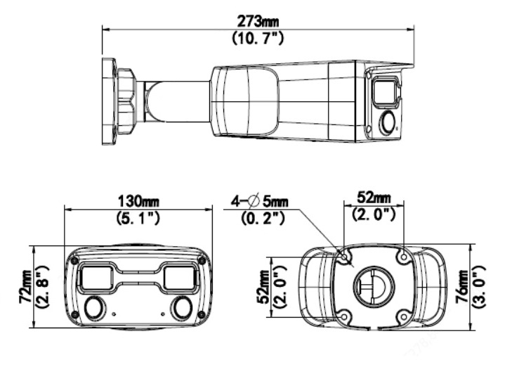 Dimensions of IPC2K24SE-ADF40KMC-WL-I0