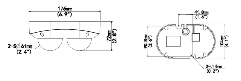 Dimensions of IPC3224SS-ADF28K-I1