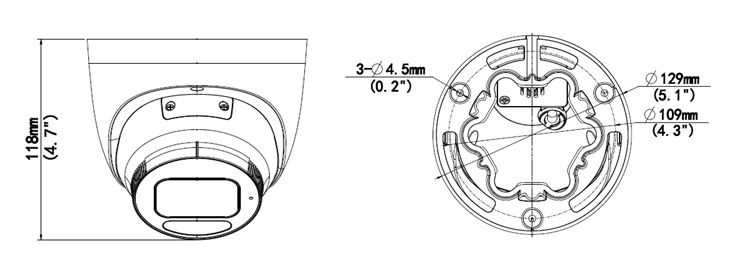 Dimensions of IPC3638SS-ADF28KMC-I1