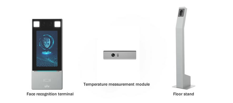 Face Recognition Terminal With Forehead Measurement