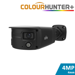 Black ColourHunter Bullet Camera (4MP, Two-Way Audio, IK10)
