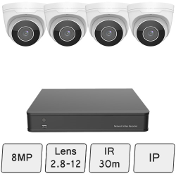 8MP IP Dome CCTV Kit