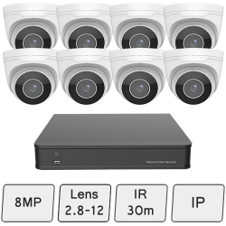 8MP Eyeball Dome Camera Kit