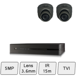 Discreet Dome Camera Kit | HD 5MP CCTV Kit