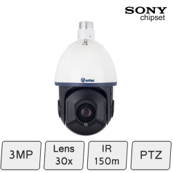 Vortec(Pro) IP PTZ Camera (3MP, 30x Optical Zoom, 150m IR Range)