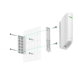 Side installation of the Ajax MotionProtect Curtain Detector