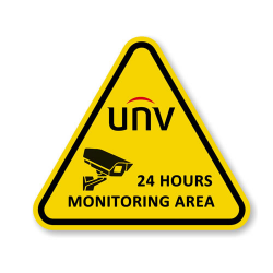 UNV Warning Sign Sticker
