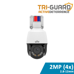 Active Deterrence Mini PTZ Camera (4x Optical, LightHunter, Auto-Tracking)