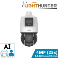 Dual-Lens PTZ Camera (25x Optical, LightHunter, Smart)