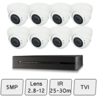 Eyeball Dome Camera Kit  | CCTV 5MP Camera Kit