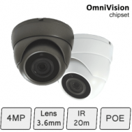 IP 4MP mini Bullet Camera (4MP, IR 15m, POE)
