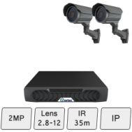 Mid-Range Security Camera System | 2MP IP CCTV System