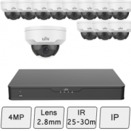 Mini 4MP Dome IP Camera Kit (Vandal Resistant) | Uniview