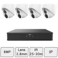4K (8MP) Turret Camera Kit (Smart) | UNV
