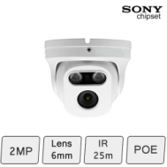 HD-IP 2MP Eyeball Dome Camera (2MP, IR 25m, POE)