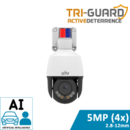 Active Deterrence Mini PTZ Camera (4x Optical, LightHunter, Auto-Tracking)