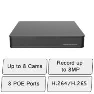 8 Camera IP NVR (With 8 POE Ports)