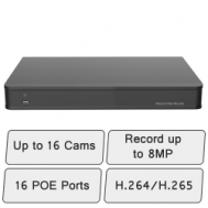 4K IP NVR with 16 POE ports